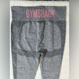 Gymshark Gray Seamless Leggings with Black Side Panels